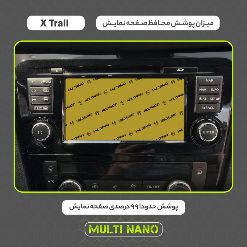 محافظ صفحه نمایش خودرو مولتی نانو مدل X-S1N مناسب برای نیسان X Trail 2017