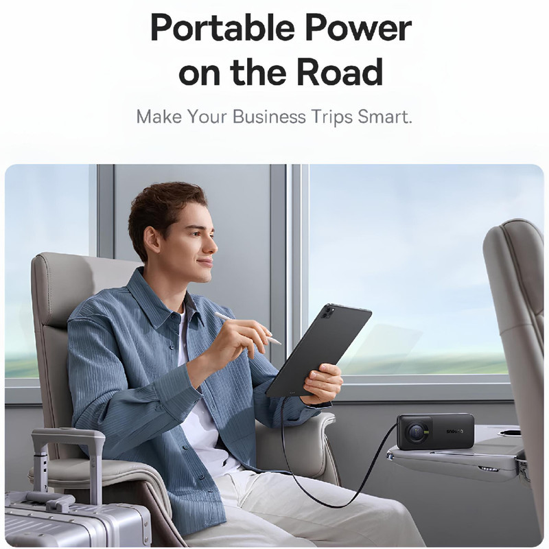 پاوربانک بیسوس مدل Free2Pull 65W ظرفیت 20000 میلی آمپر ساعت به همراه کابل USB-C
