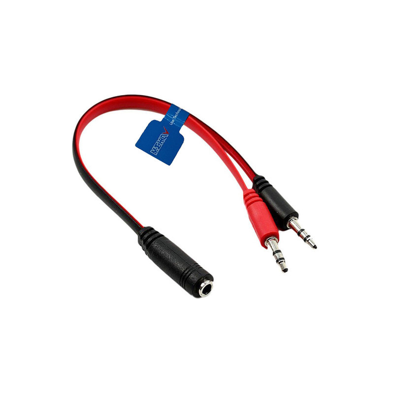 کابل 1 به 2 AUX مکا مدل MC15 طول 0.2 متر
