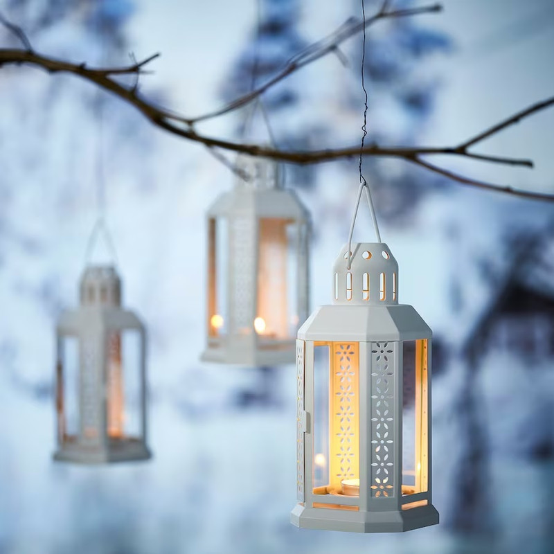 جاشمعی ایکیا مدل ENRUM به همراه شمع ال ای دی