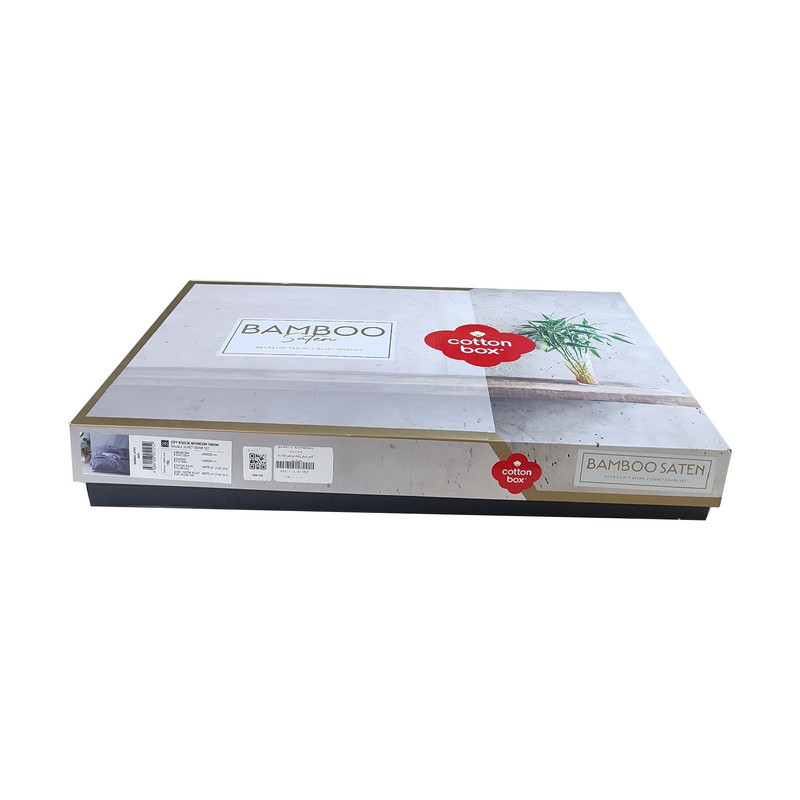 سرویس ملحفه 2 نفر 6 تکه کاتن باکس مدل BAMBOO MAVI