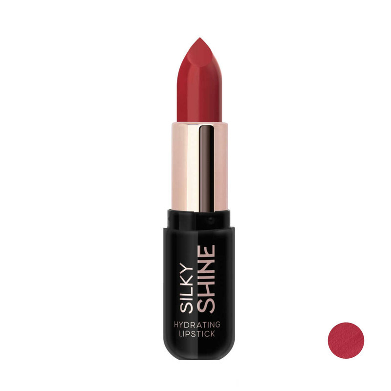 رژ لب جامد براق گلدن رز مدل Silky Shine شماره 220
