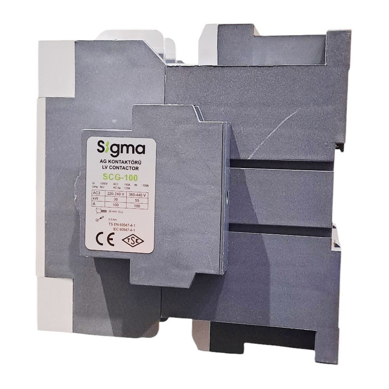 کنتاکتور سه فاز 100 آمپر سیگما کد SCG-100