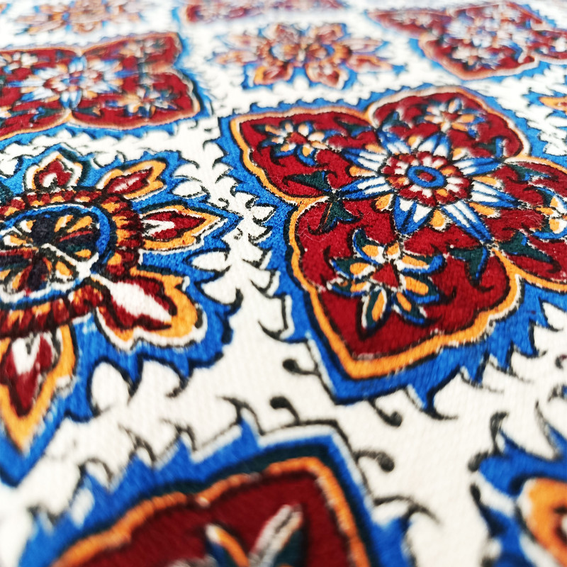 رومیزی قلمکار مدل خشتی
