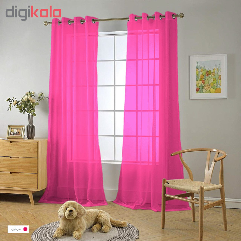 پرده مدل حریر N110 سایز 280×150 سانتی متر