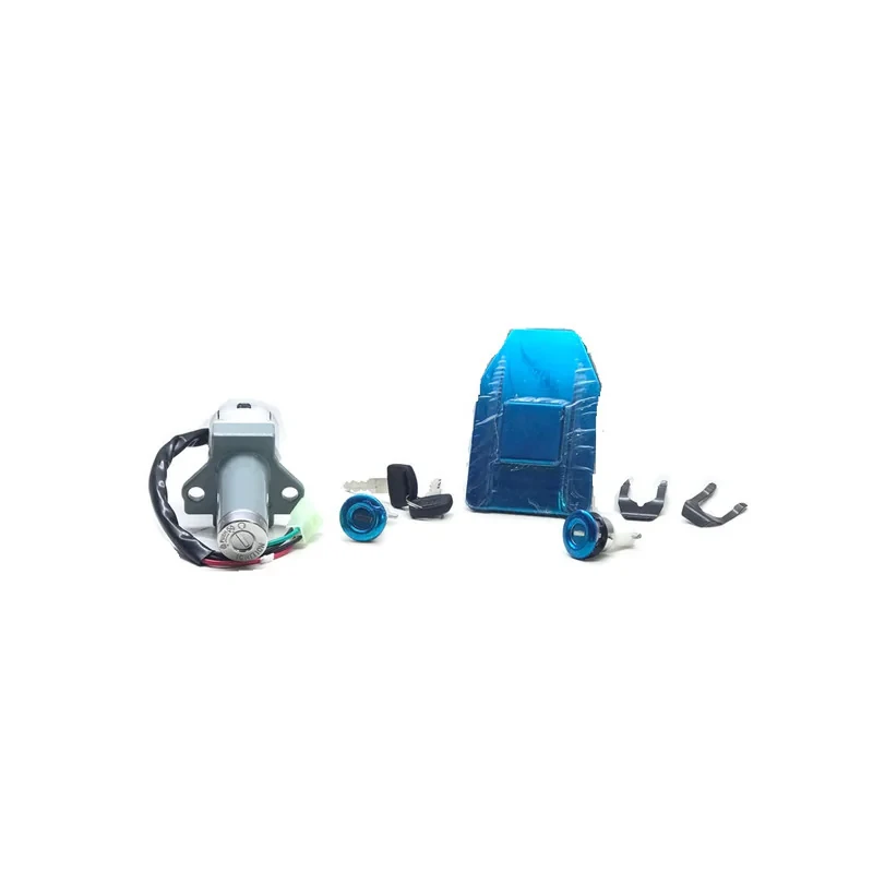 سوییچ و درب باک موتور سیکلت مدل LX WY-125  مناسب برای سی جی ال مجموعه 8 عددی