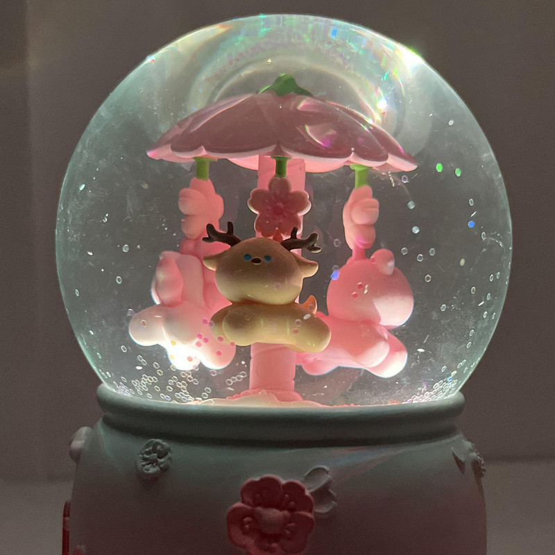 گوی موزیکال مدل پمپی Sweet طرح کراسل حیوانات دوست داشتنی کد PA1623.2.200