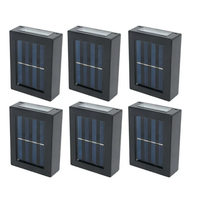 چراغ پارکی خورشیدی سولونیکس مدل  4LED-Solar-Wall Lamp مجموعه 6 عددی