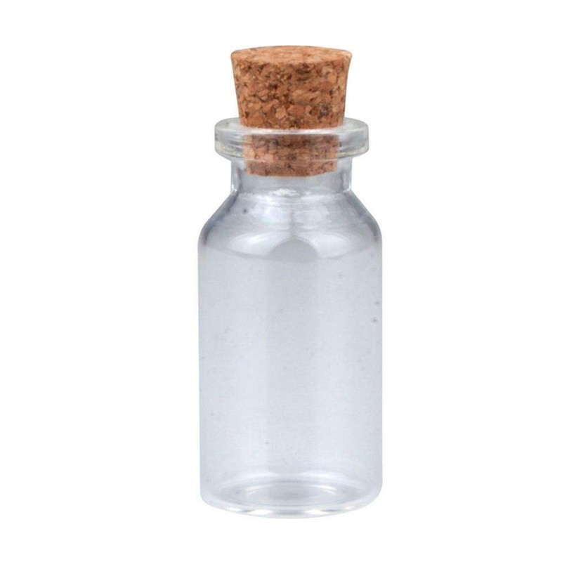 بطری دکوری مدل شیشه ای بسته 3 عددی