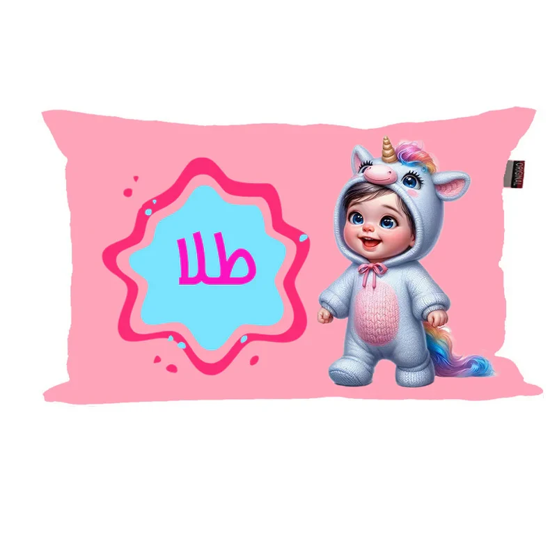 بالش نوزاد ناریکو مدل دخترانه طرح اسم طلا کد 06215