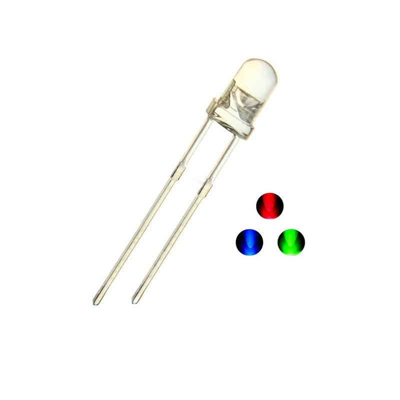 دیود ال ای دی مدل RGB هفت رنگ کد 310 بسته 10 عددی