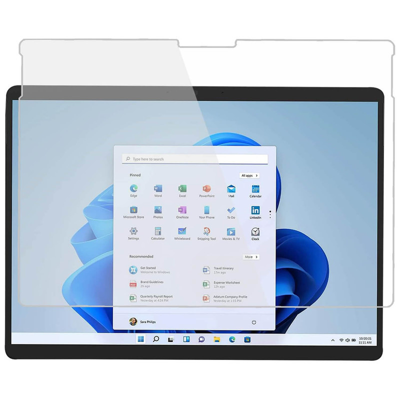 محافظ صفحه نمایش مدل tempered مناسب برای تبلت مایکروسافت Surface Pro 8910