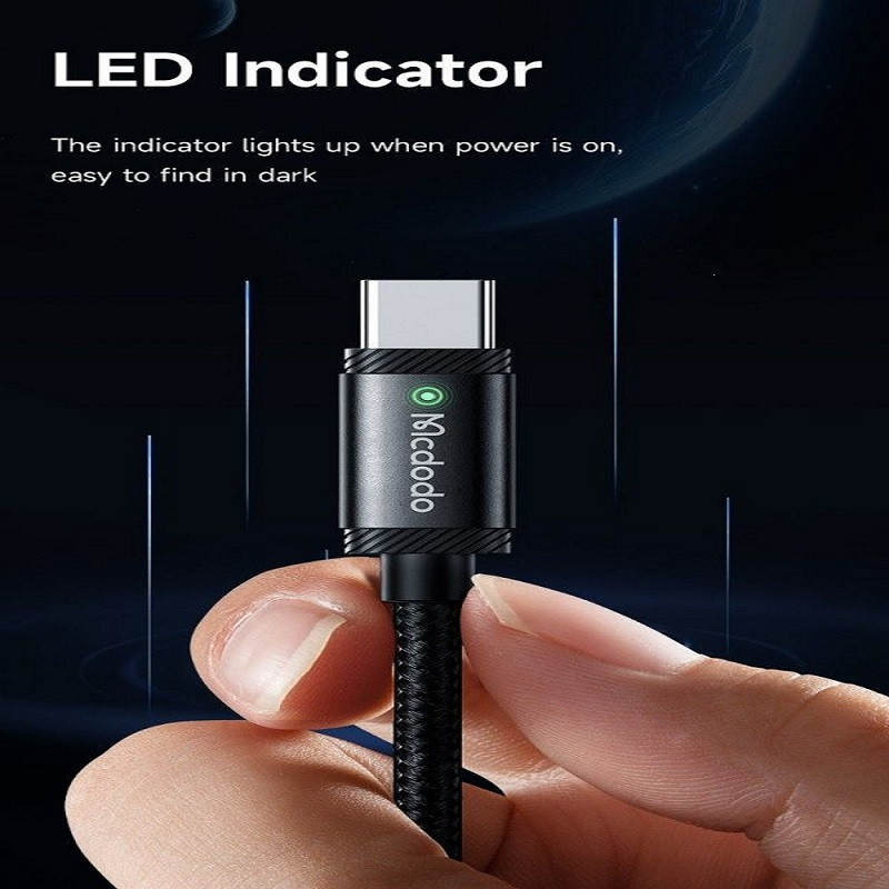 کابل تبدیل USB به USB-C مک دودو مدل 120W Super Charge طول 1.5متر