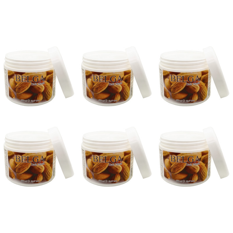 ماسک مو بلگا مدل Almond حجم 550 میلی لیتر مجموعه 6 عددی