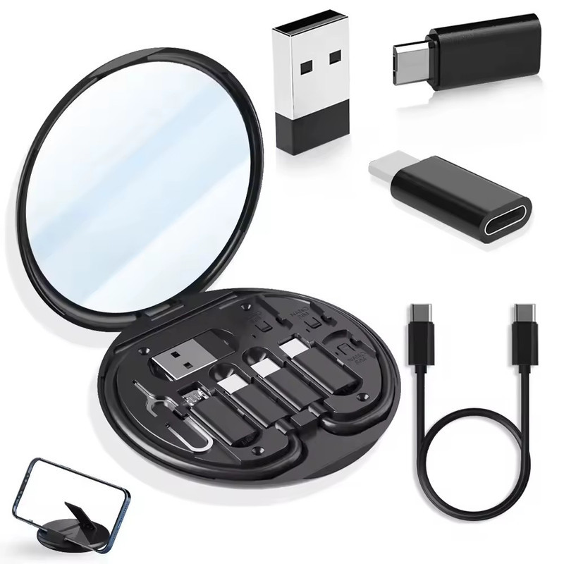 کابل تبدیل USB-CUSB به LightningUSB-CMicro USB هاردرون مدل TCRA 1600 طول 0.3 متر