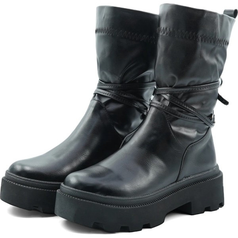 کفش نیم بوت زنانه استرج بندی مدل 0117_Boots