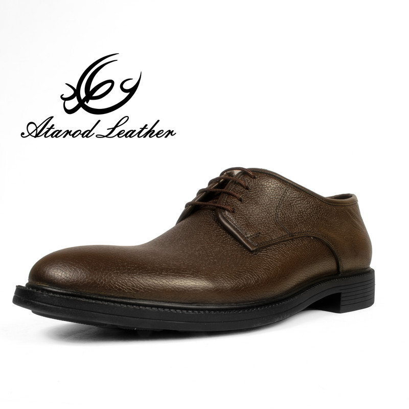 کفش مردانه چرم عطارد مدل چرم طبیعی کد SH135
