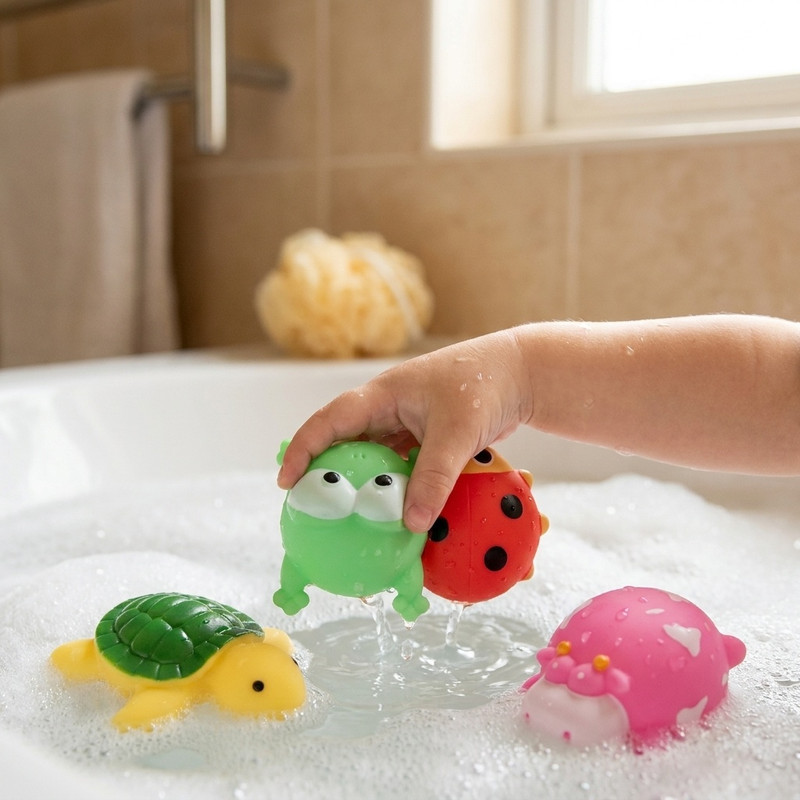 عروسک حمام مدل ANIMAL PARTY کد 984 مجموعه 4 عددی