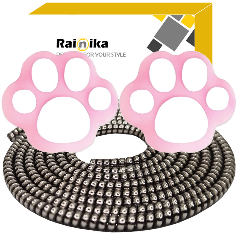 محافظ کابل شارژ و هندزفری رینیکا مدل Paw Pin KK 03 مجموعه 3 عددی