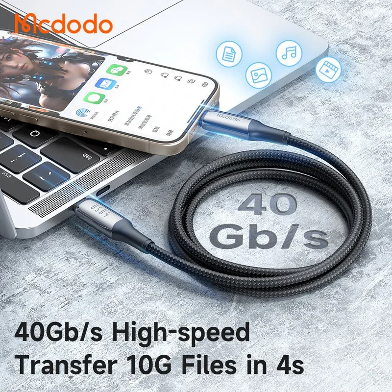 کابل USB-C مک دودو مدل 240W USB 4 طول 1.2 متر