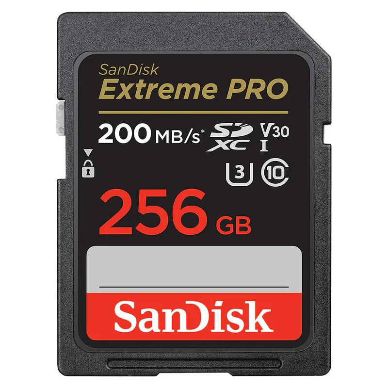 کارت حافظه SDXC سن دیسک مدل Extreme Pro V30 کلاس 10 استاندارد UHS-I U3 سرعت 200MBs ظرفیت 256 گیگابایت