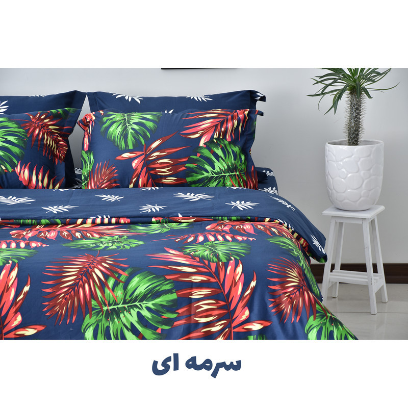 سرویس ملحفه بومرنگ مدل Hawaii-A2P یکنفره 4 تکه