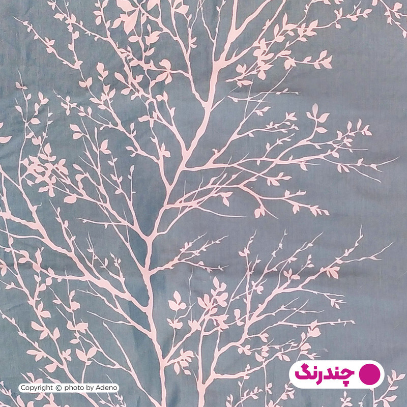 ملحفه آدنو مدل شاخه کد IR132 دونفره سایز 180x200 سانتی متر