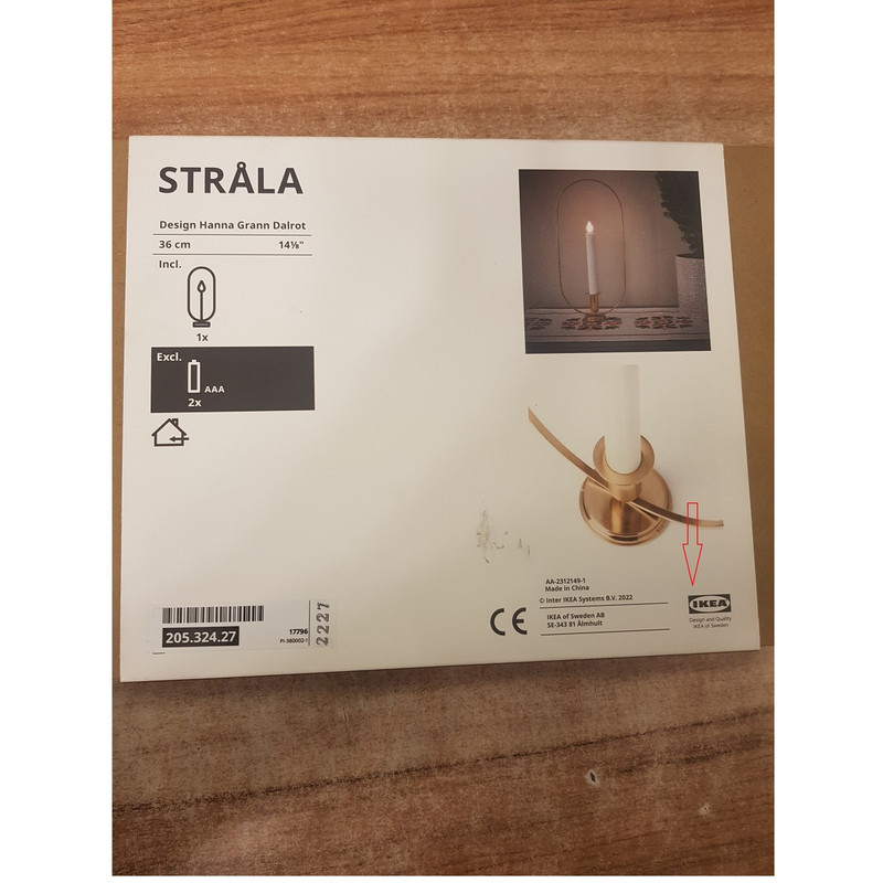شمعدان ایکیا مدل STRÅLA کد 23427