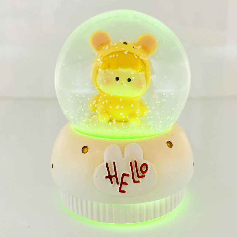 گوی مدل چراغدار HELLO طرح baby موش کد D1623.11.S300