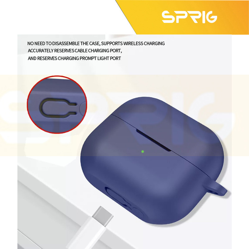 کاور اسپریگ مدل Silicon-SP مناسب برای کیس هدفون بی سیم سامسونگ Galaxy Buds 3  3 Pro