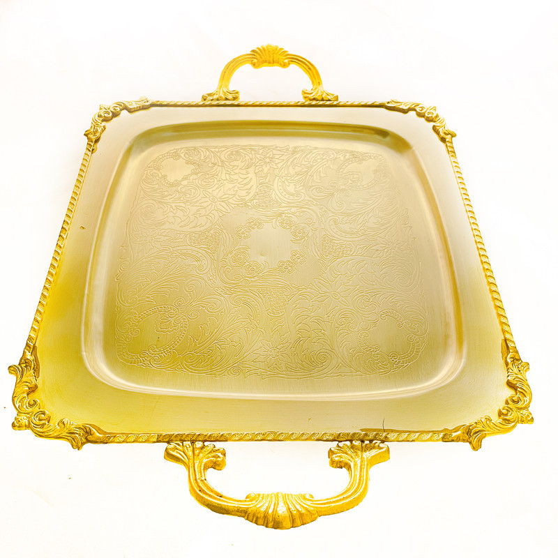 سینی مدل ترنج مربعی کد 8473