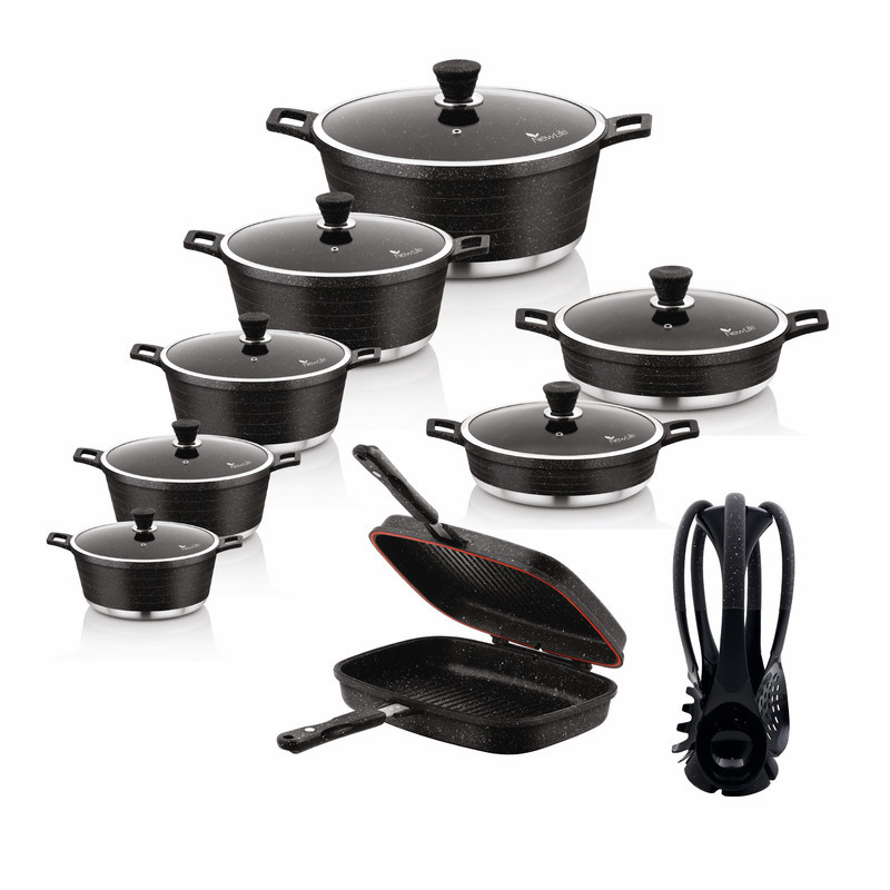 سرویس قابلمه و تابه گرانیتی 22 پارچه نیولایف مدل AFRA-6322