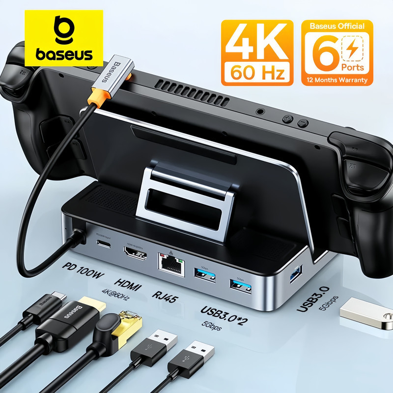 هاب 6 پورت USB-C بیسوس مدل BS-OH115