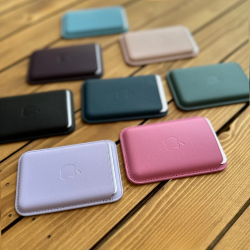 جا کارتی موبایل مدل leather wallet magsafe