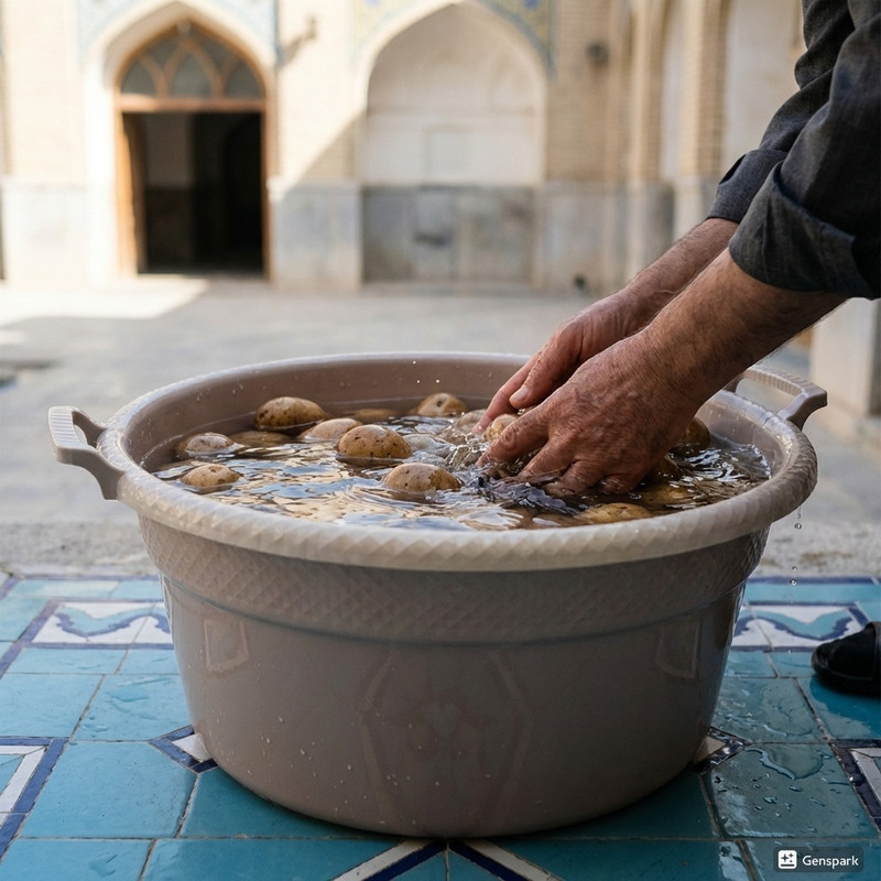 لگن حمام ممتاز پلاستیک مدل وان الماس گرد 404