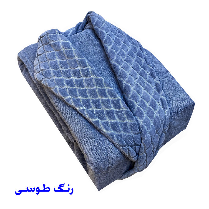 حوله پالتویی هنرمند مدل پولکی سایز 125 سانتی متر