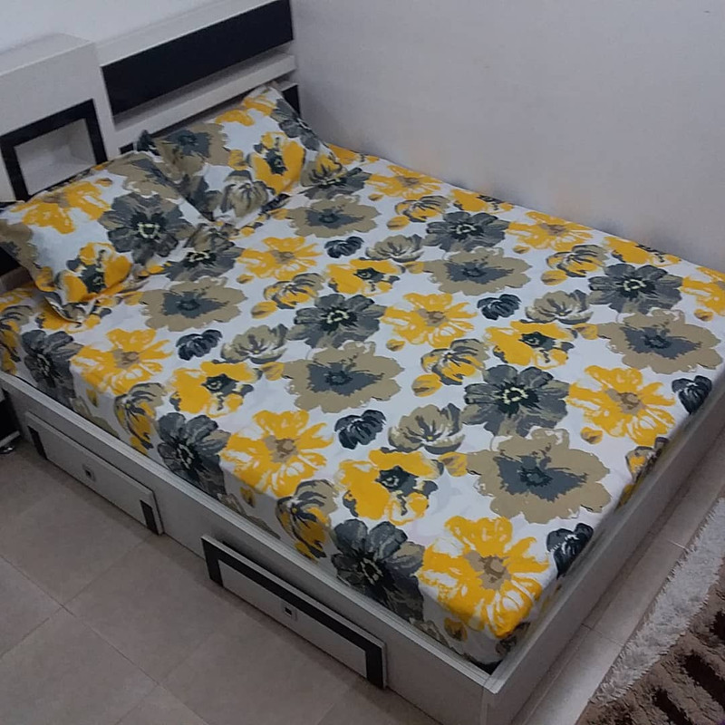 سرویس ملحفه مدل z-kh08 دو نفره سه تکه