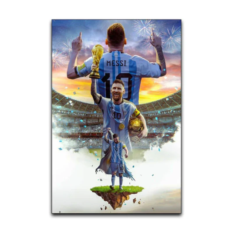 تابلوشاسی گوفی مدل لیونل مسی بازیکن فوتبال تیم آرژانتین طرح Lionel Messi Football Player کد STAR52