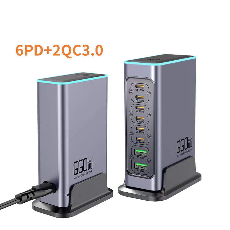 شارژ رومیزی 660 وات 8 پورت مدل WLX-FBL 660W