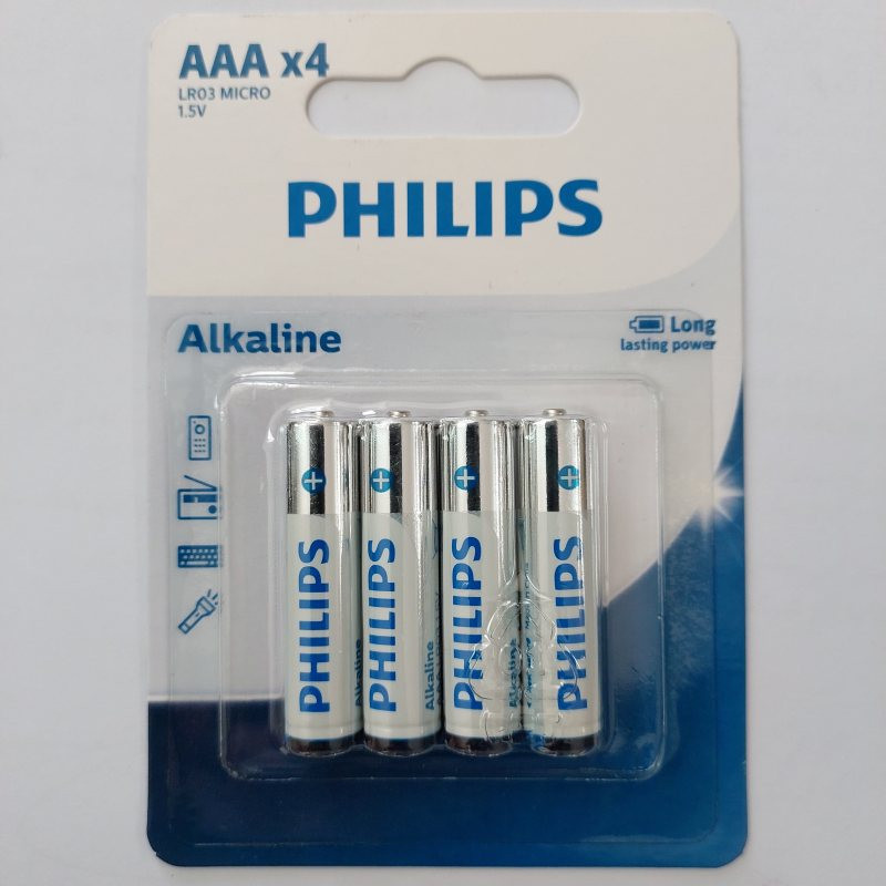 باتری قلمی و نیم قلمی فیلیپس مدل Alkaline بسته هشت عددی