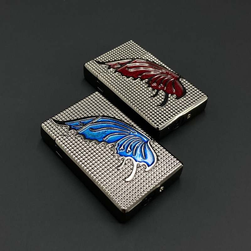 فندک گازی مدل دکمه ای طرح پروانه کد DKD-1306