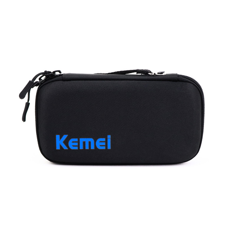 ماشین اصلاح موی سر و صورت کیمی مدل KM-5027 Professional با تیغه تیتانیوم پیشرفته، باتری لیتیوم یون 1400 میلی‌آمپر، شارژ تایپ‌سی، طراحی ارگونومیک و قابلیت استفاده خشک و مرطوب