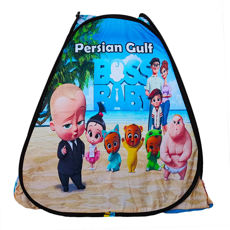 چادر بازی کودک مدل بچه رییس طرح 3 کد NGVN-GRN03