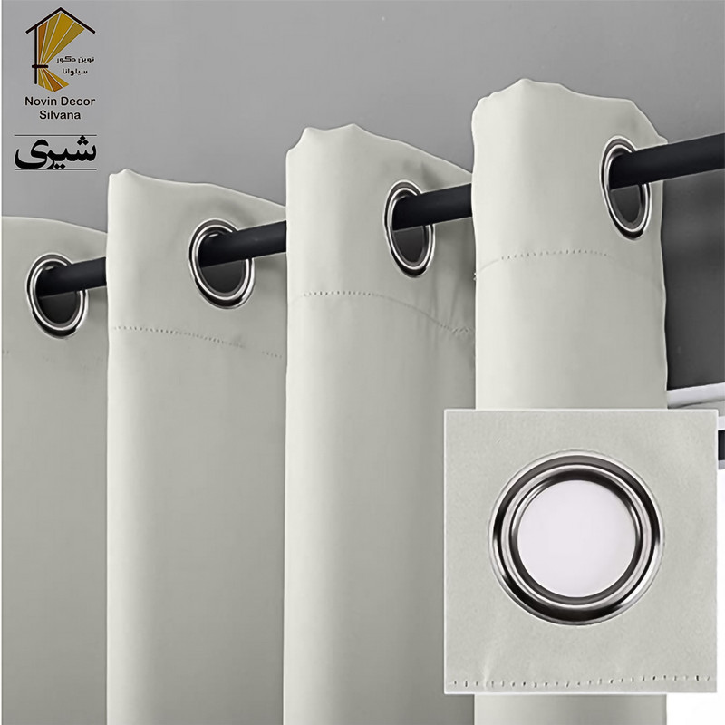 پرده نوین دکور سیلوانا مدل کتان NY31 سایز 280x140 سانتی‌متر