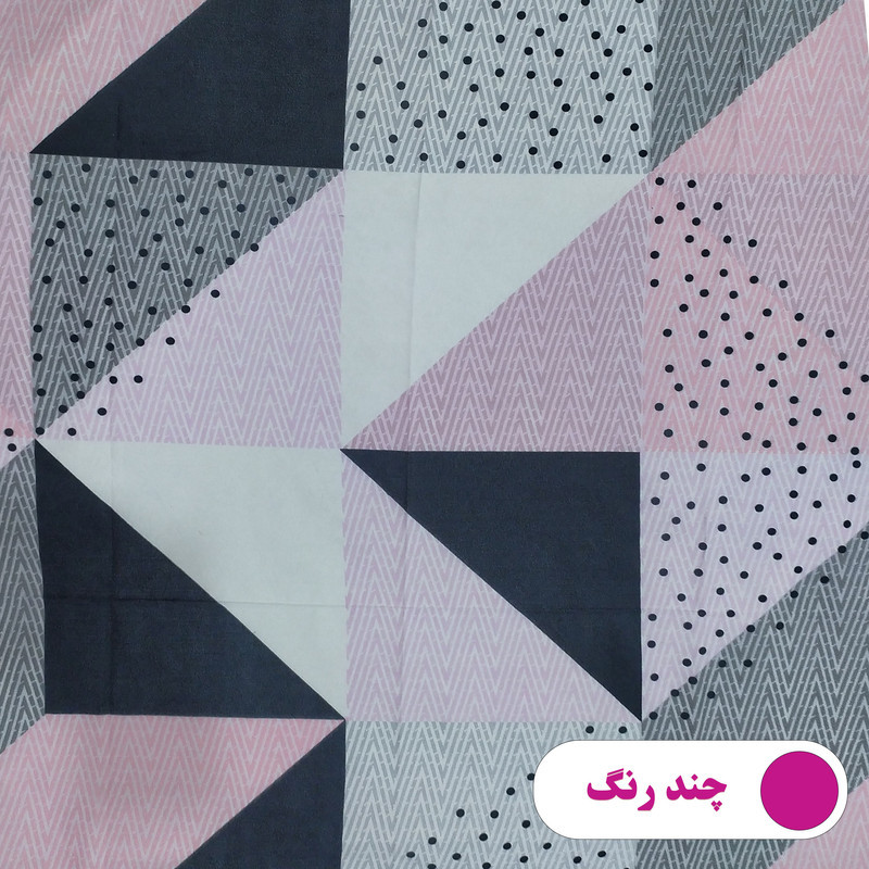 ملحفه پانیذ پود مدل چهل تکه کد A106-1 دو نفره سایز 160x200 سانتی متر