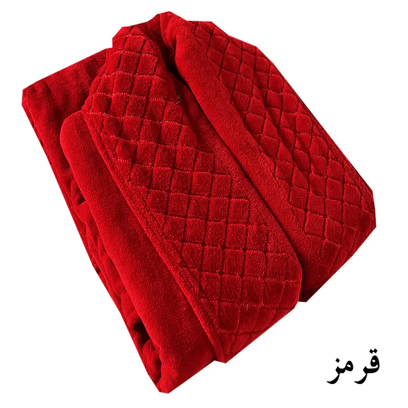 حوله تنپوش آقای کاریزما مدل یقه شطرنجی سایز 125
