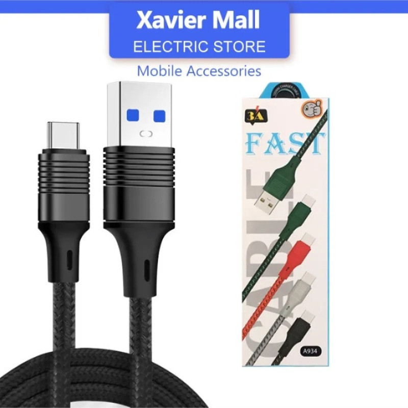 کابل تبدیل USB به USB_C مدل DRAGON FAST CHARGE 3A طول 1 متر