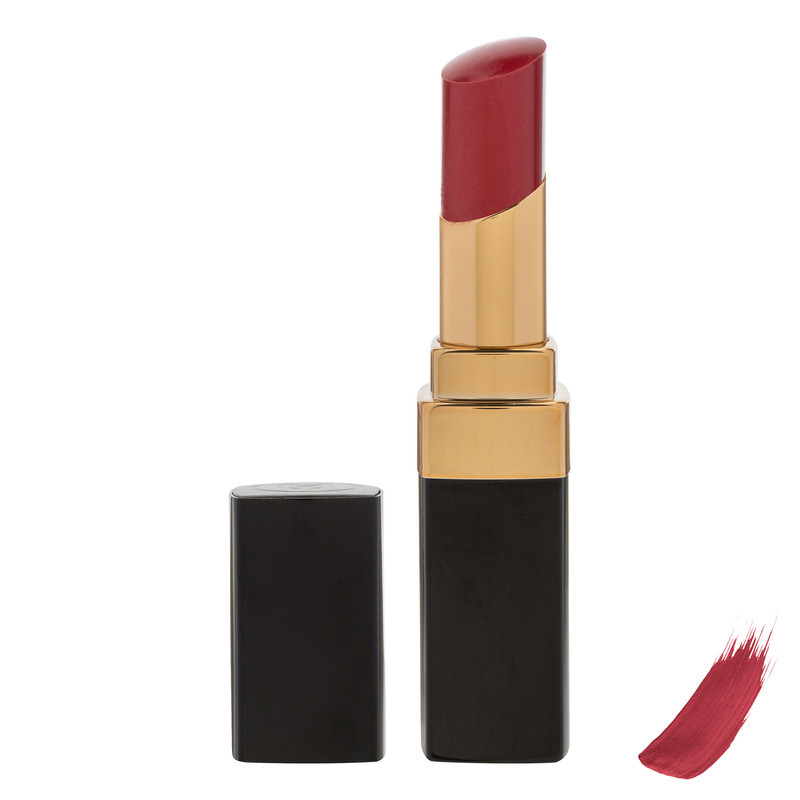 رژ لب شانل مدل rouge coco flash با شماره رنگ 70 و رنگ قرمز، با جلوه براق و ماندگاری 8 ساعت