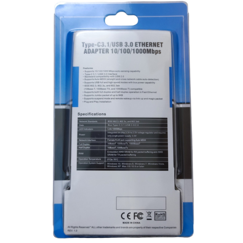 مبدل USB 3.0 به اترنت مدل MN25