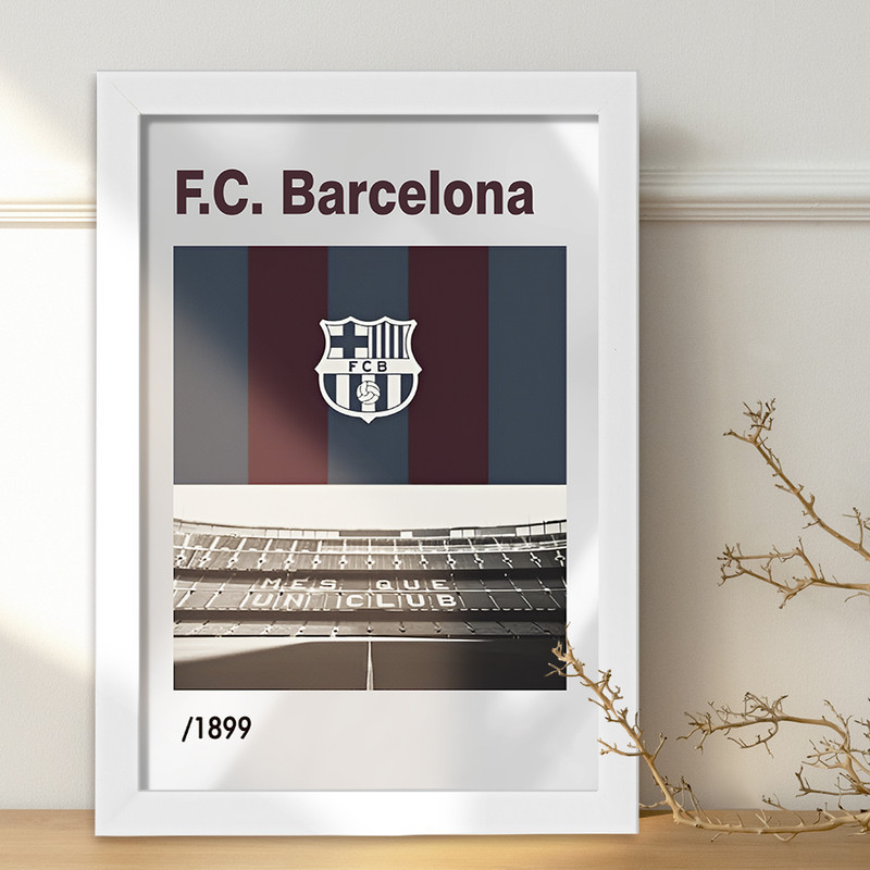 تابلو خندالو طرح بارسلونا (Barcelona) کد F13870